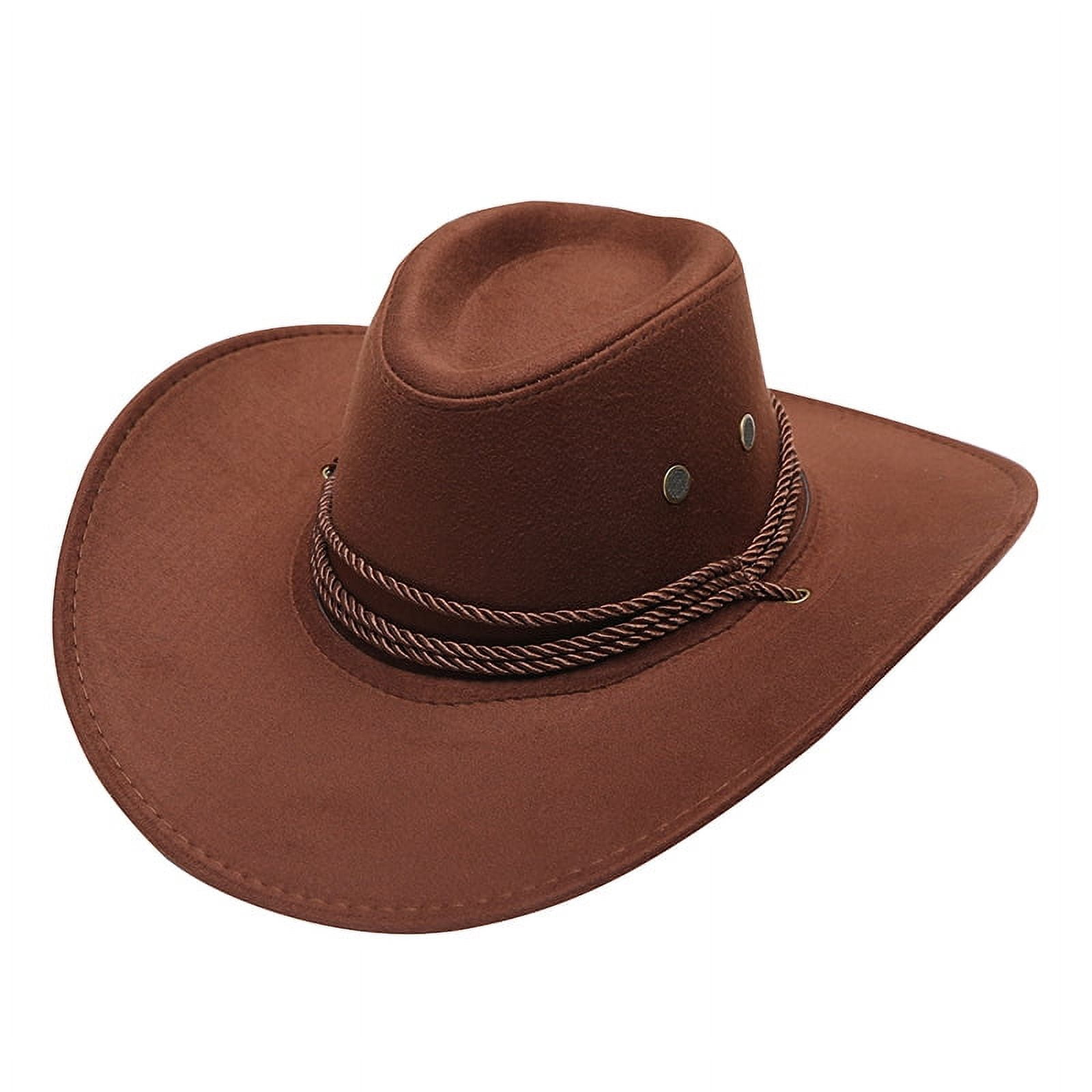 Zhuge Cowboy Hat for Men Women Roll Up Wide Brim Fedora  display picture 1