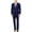 Blue - navy, variant on Nick Graham Mens Slim-Fit Stretch Two Button Formal Suit, Red, 46 Long / 39W x 32L