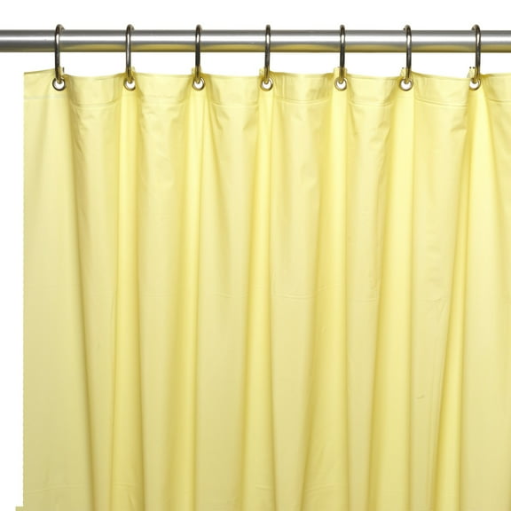 Hotel Collection, 8 Gauge Vinyl Shower Curtain Liner w/ Metal Grommets in Yellow