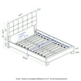 thumbnail image 2 of Furinno Laval v Queen Modern Polyester Platform Beds with Headboard, Slat, Stone, 2 of 4