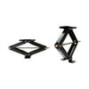 Camco Eaz-Lift Heavy-Duty Scissor Jacks | Certified 7,500lb Load Capacity | Powder-Coated, 2- Pack | 24-inch, Black(48830)
