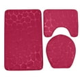 thumbnail image 2 of AuroraX Bathroom Rugs Sets 3 Piece,Absorbent Non Slip Washable Red Bathroom Rug Toilet Rug U Shaped Home Bathroom Decor Rustic/Lodge, 2 of 8