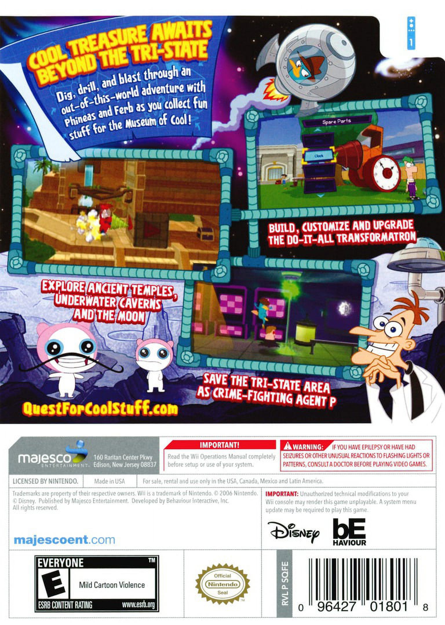 Phineas and Ferb Quest for Cool Stuff - Wii - image 2 of 3
