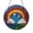 Stained Glass 5.9 Inch, variant on Rainbow Sky Stained Glass Suncatcher Window Decor, Colorful Rainbow Arch Art Glass Window Hanging Ornament with Stars and Clouds, Celestial Sky Design Decorative Glass Panel for Home Gift