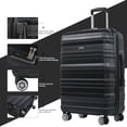 thumbnail image 3 of Tripcomp Hardside Luggage Set 3-Piece Set (21/25/29) Lightweight Suitcase 4-Wheeled Suitcase Set (Black), 3 of 12