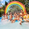 thumbnail image 3 of Gymax Inflatable Rainbow Sprinkler Outdoor Water Toy Summer Game Garden Yard, 3 of 8