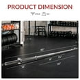 thumbnail image 2 of BalanceFrom 1-Inch Standard Cast Iron Weight Plate Set，with 5FT Bar and Star Locks，Multiple Weight Options，for Home Gym Strength Training, 2 of 5
