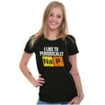 thumbnail image 4 of I Like to Nap Periodically Sleep Joke Womens Slim Fit Graphic Tee Brisco Brands S, 4 of 5