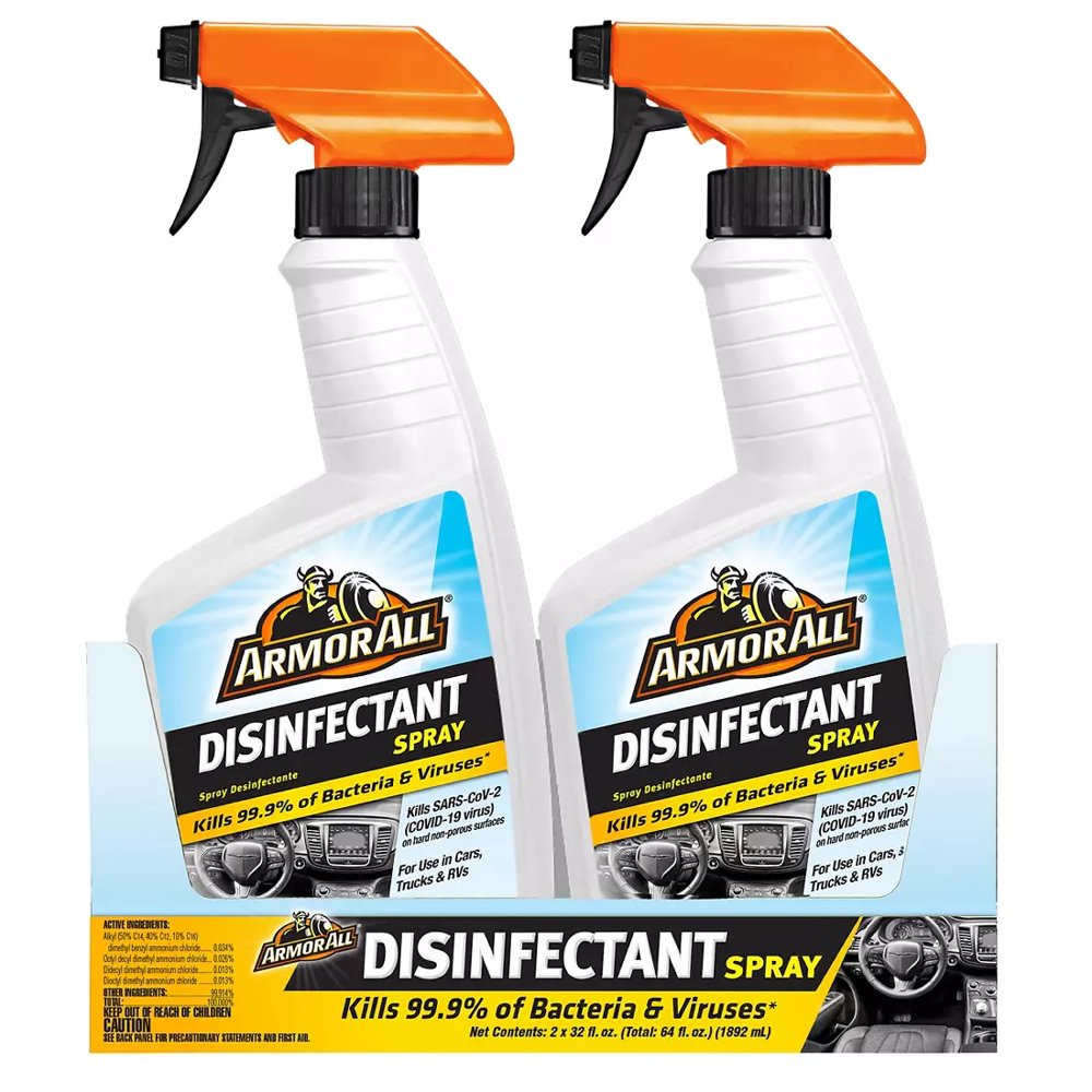 Armor All Disinfectant Trigger Spray, 32 Fluid Ounce (Pack of 2