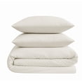 thumbnail image 6 of Brooklyn Loom Woven Texture Cream Twin/Twin XL 2 Piece Comforter Set, Solid Color Themed, Oeko-TEX Certified Confidence, 6 of 9