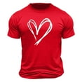 thumbnail image 3 of hotojiny Men Valentine's Day Shirt Lightweight Crew Neck Fashion T-Shirts Heart Graphic Short Sleeve Tee Summer Tops, 3 of 5