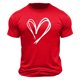 thumbnail image 3 of Tops para hombre, blusas y camisas de cuello redondo y manga corta para hombre. Camiseta/camisa informal de cuello redondo y manga corta con estampado de corazones para hombre. Tops de poliéster para, 3 of 5