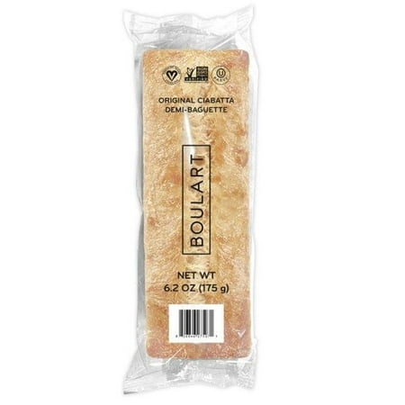 Boulart Individually Wrapped Original Ciabatta Demi Baguette, 6.2 Ounce -- 36 per case.