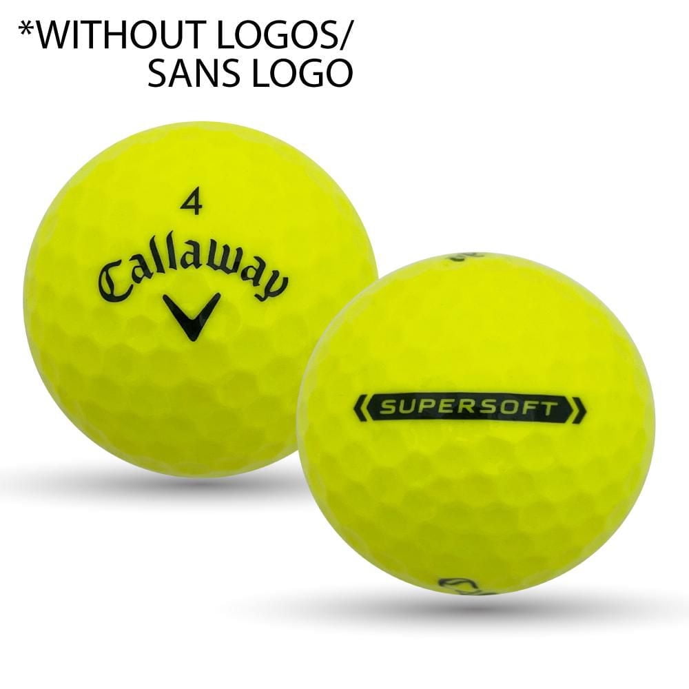 Mulligan - 36 Callaway Supersoft 5A Pristine Recycled Used Golf Balls, Yellow