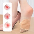 thumbnail image 5 of 1 Pair Half Toe Socks Women Lace Toe Socks No Show Liner Invisible Toeless Socks Forefoot Non-Slip Insoles Pads, 5 of 8