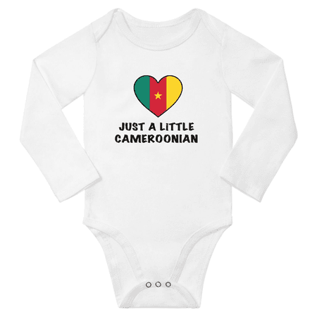 

Just a Little Cameroonian Baby Long Sleeve Romper (White 18 Months)