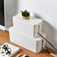 thumbnail image 4 of veasfak Cable Management Box, Conceal And Conceal Power Strips And Electrical Cords From White L 32x13.7x13cm, 4 of 8