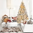 thumbnail image 2 of SUGIFT 6.5ft Premium Christmas Tree, Snow Flocked Pine 1000 Branches with 250 Warm White Lights, 2 of 7