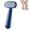 Blue, variant on 2-Sided Foot Rasp, Steel Scraper for Dead Skin, Home Pedicure Ergonomic Arc Pedicure Rasp Exfoliates Rough Dry Feet, Safe Gentle Blade Won't Cut, Ideal for Dead Skin & Thick Calluses