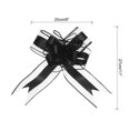 thumbnail image 2 of Unique Bargains 10pcs 11 Inch Extra Large Pull Bow Gift Wrapping Big Organza Bows Ribbon Black for Wedding Baskets Presents, 2 of 6