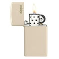 thumbnail image 4 of Zippo Slim Flat Sand Zippo Logo Pocket Lighter, 4 of 7