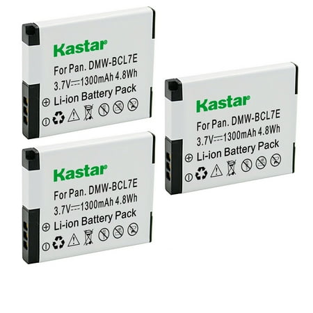 Kastar 3-Pack DMW-BCL7E Battery Replacement for Panasonic DMW-BCL7 DMW-BCL7E Battery DMW-BTC11 Charger Panasonic Lumix DMC-XS1 Lumix DMC-XS3 Camera