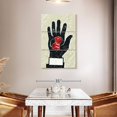 thumbnail image 3 of Elephant Stock Dice On Hand Wall Art - Vertical Multi Panel Canvas - Living Room Wall Decor - Hobbies And Lifestyle Multi Panel - Black And White Decor - 28" x 45", 3 of 8