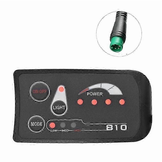 5PIN S810 E-Bike Meter LED Display IP65 36V UART for Electric Bike Electric Bicycle Meter(36V)