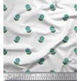 thumbnail image 1 of Soimoi Poly Georgette Fabric Leaves & Floral Block Print Fabric by Yard 42 Inch Wide, 1 of 3