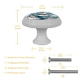 thumbnail image 5 of Christmas Fluorescent Drawer Pulls: Round 4-Pack Glow-in-the-Dark Knobs for Cabinets, Wardrobes, and Dressers - Furniture Decor, Cupboard Handles, and Drawer Pulls with Screws, 5 of 6