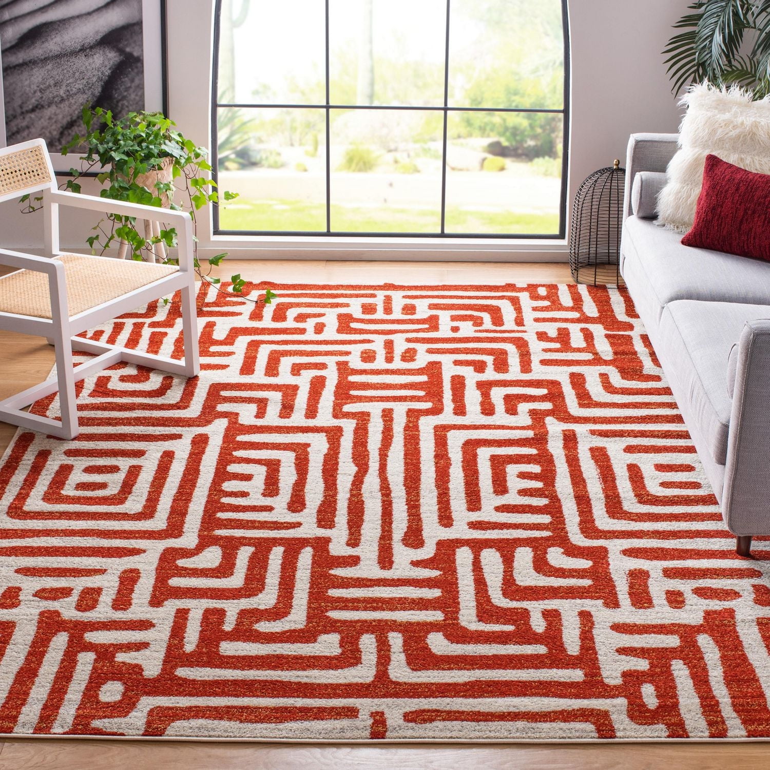 SAFAVIEH Amsterdam Elvan Geometric Area Rug