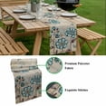 thumbnail image 5 of Blue Tulip Table Runner - 72 Inch Long, Kitchen Dining Table Runner Dresser Scarves, Vintage Flowers Leaves Butterfly Khaki Rustic Farmhouse Decor for Coffee Tables Wedding Party Banquet, 5 of 8