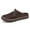 Brown, variant on HNMKIU Mens Slippers Couples Fashion Solid Color Closed Toe Slippers for Men and Women Comfortable Breathable Outdoor Use Mens Shoes Black,6.5