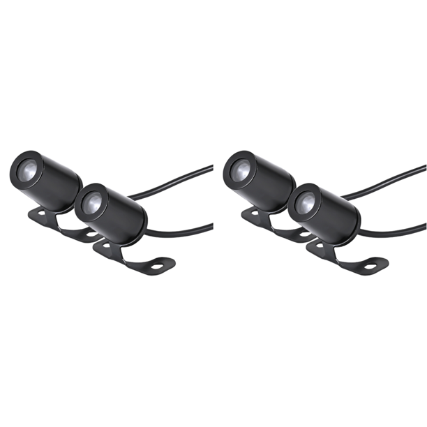 Luces proyección Ángel bienvenida LED para motocicleta 8-30V color rojo 2 uds.