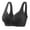 Black, variant on Women Sexy Lace Front Buckle Underwear Comfortable Wireless E Bra Fashionable Vest for Daily Wear