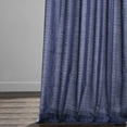 thumbnail image 3 of Prussian Blue Designer Shantung Faux Silk Curtain (1 Panel), Prussian Blue, 50W X 108L, 3 of 6