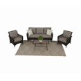 thumbnail image 1 of Chelsea 4-Piece Conversation Set in Brown, 1 of 3