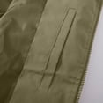 thumbnail image 2 of Men's Lightweight Jackets Stand Collar Loose Outdoor Jacket Solid Color Casual Outerwear Winter Fall Business Windbreaker with Pockets, 2 of 6