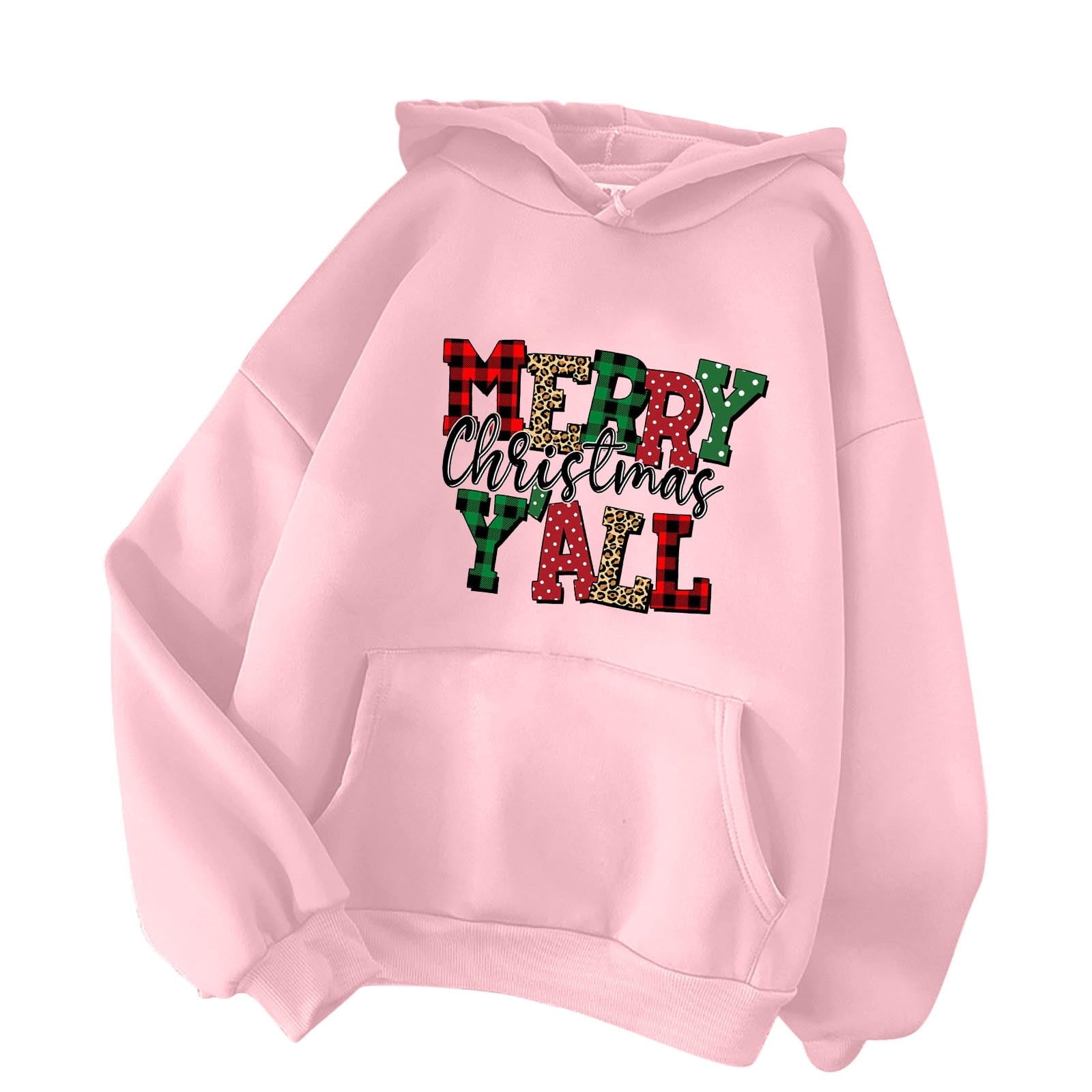 KIHOUT Spring Winter Hoodie for Women Merry Christmas Print New