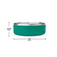 thumbnail image 2 of One Paw, Small Double Stainless Steel Dog Bowl, 1.3L (44 oz), for Dogs and Cats, 2 of 5