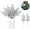 Silver, variant on 20Pcs Christmas Glitte White Berries Stems,9.06In Artificial Glitter Christmas Tree Picks,Artificial White Berry Stems for DIY,Xmas,Wreath,Holiday