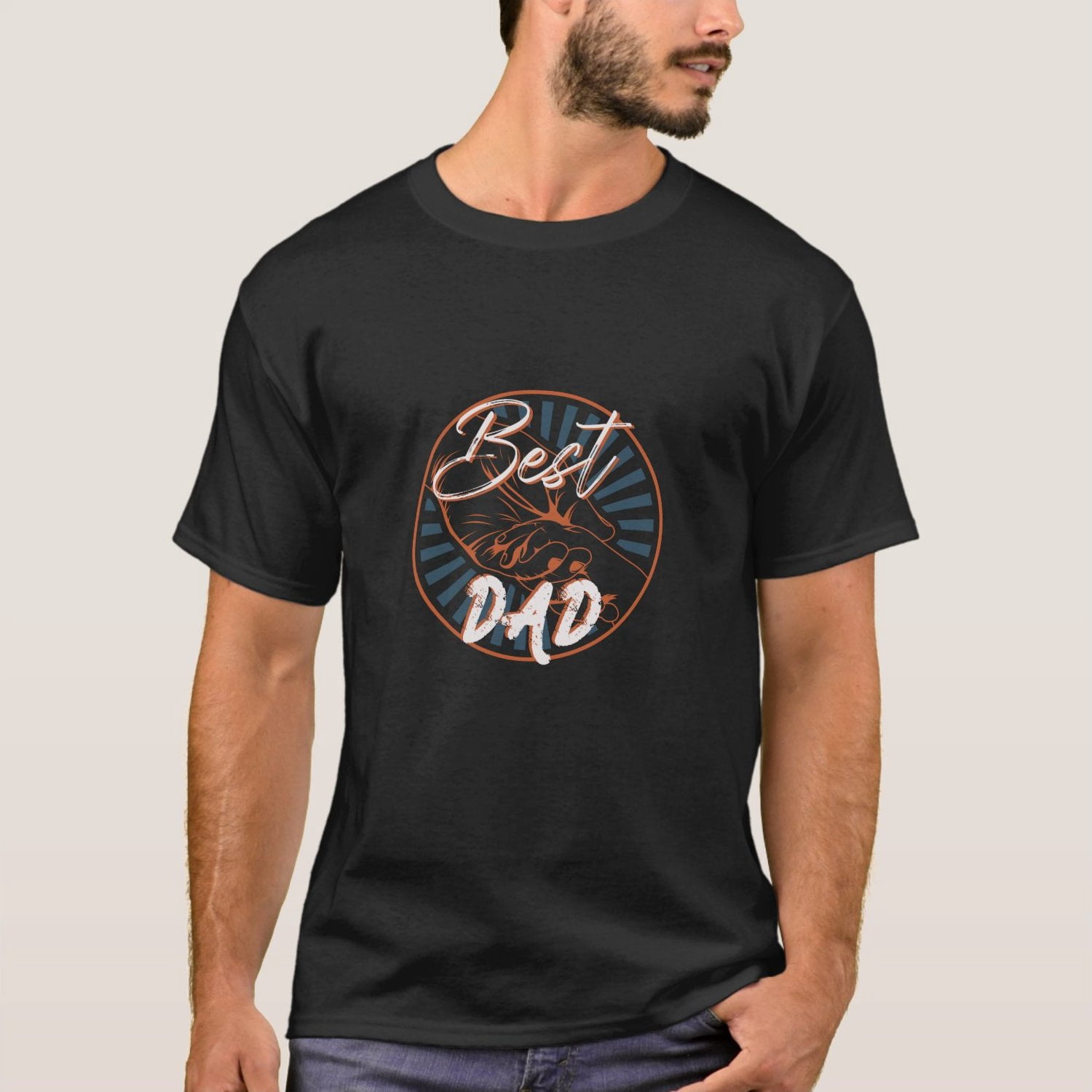 SFNEEWHO Tie Dye T-Shirts Best Dad 