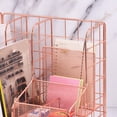 thumbnail image 4 of Milue Multifunctional Rose Gold File Holder Compartment Cute Sliding Drawer, 4 of 20