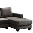 thumbnail image 4 of 82 Inch Modern Sectional Sofa Chaise with USB Charger and Side Pocket, Gray, 4 of 5