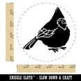 thumbnail image 2 of Puffy Cardinal Bird Rubber Stamp for Scrapbooking Crafting Stamping - Large 1-1/4 Inch, 2 of 7