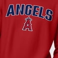 thumbnail image 4 of Men's Champion  Red Los Angeles Angels Reverse Weave Chenille Sweatshirt, 4 of 4