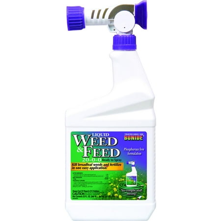 Bonide Products Inc P-Weed & Feed Liquid Ready To Spray 20-0-0 1 (Best Weed And Feed To Kill Dandelions)