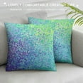 thumbnail image 3 of JEUXUS  Abstract Purple Teal Throw Pillow Covers, , Tie Dye Decorative Pillow Cover, Abstract Art Painting Pillow Cases, Modern Cushion Cover for Sofa Couch Bed Living Room, 3 of 5