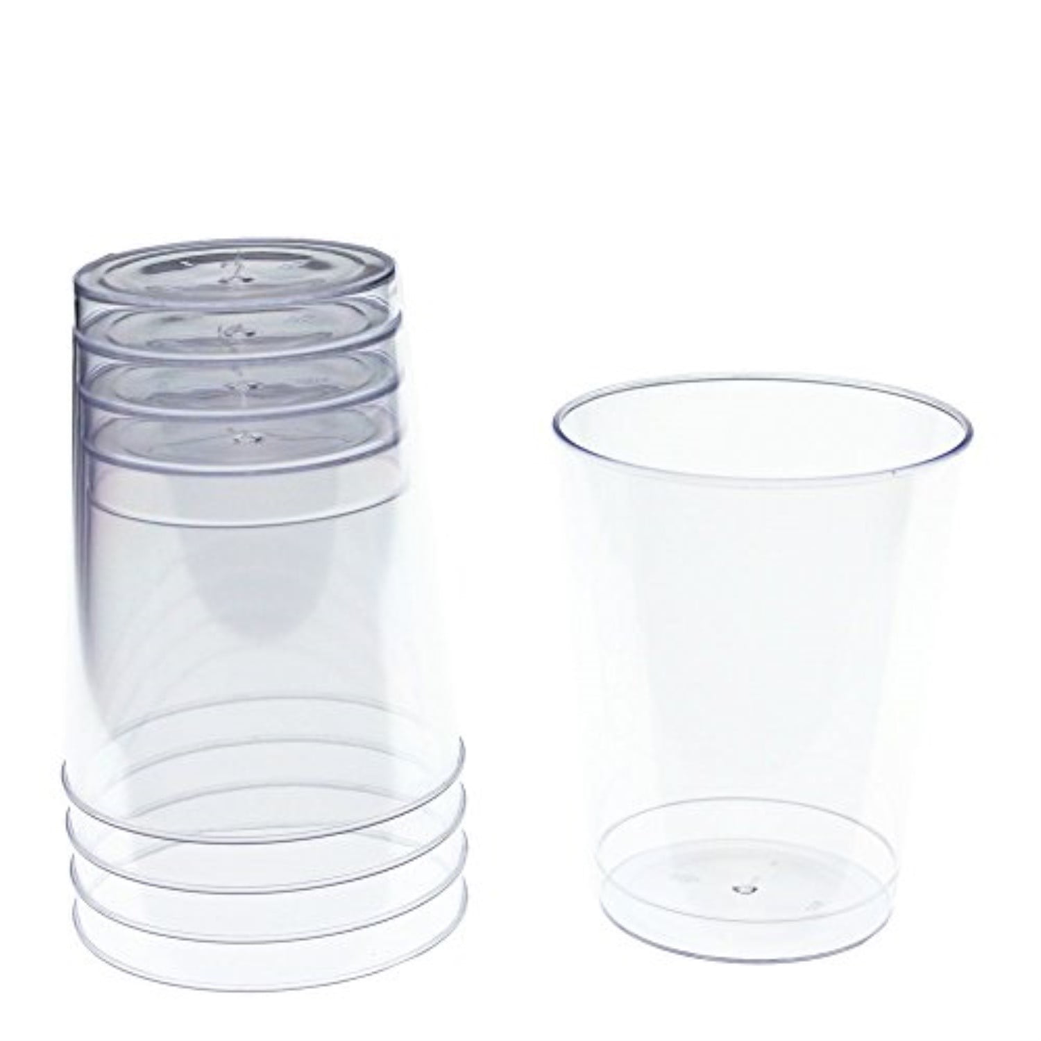Exquisite 20 Count 8 Oz. Elegant Clear Plastic Cups
