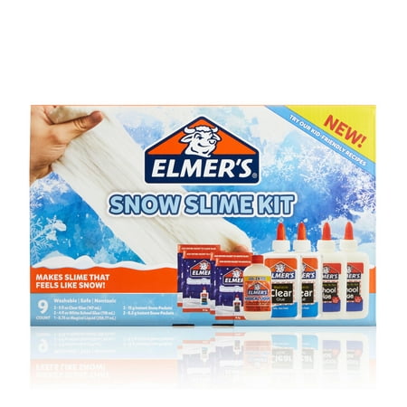 Elmers Snow Slime Kit Supplies Include Clear White